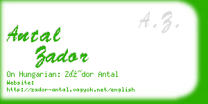 antal zador business card